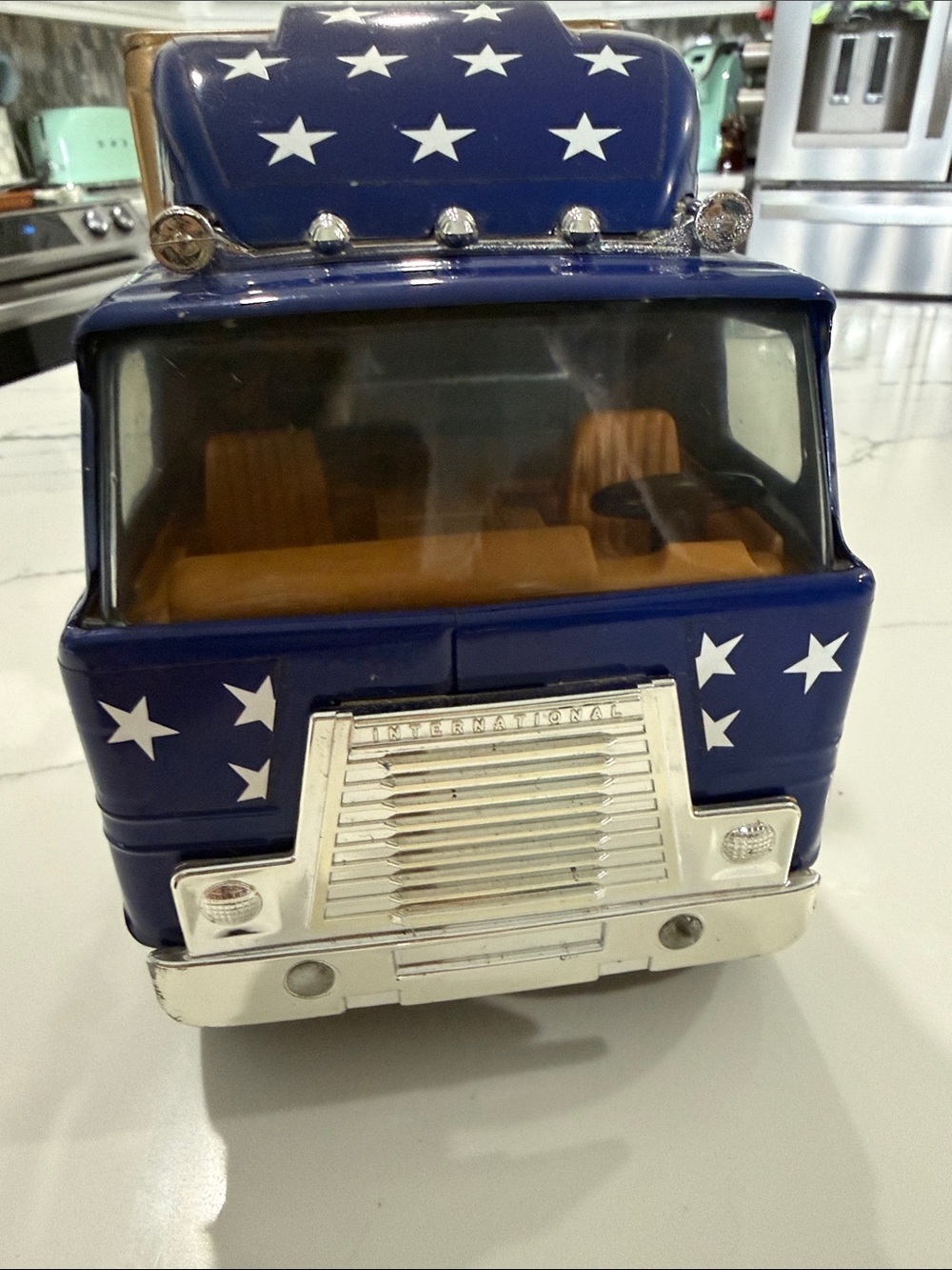 Jimmy Dean Blue & Gold Toy Semi-Truck - Picture 2 of 6